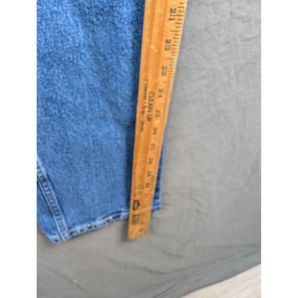 Wrangler Women High Rise Slim Fit Straight Leg Jeans Blue 7x34 - Picture 3 of 7